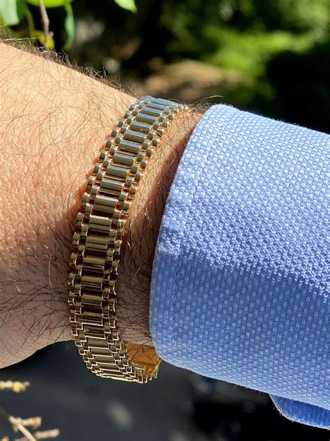 rolex goldarmband|Rolex 14k gold men's bracelet.